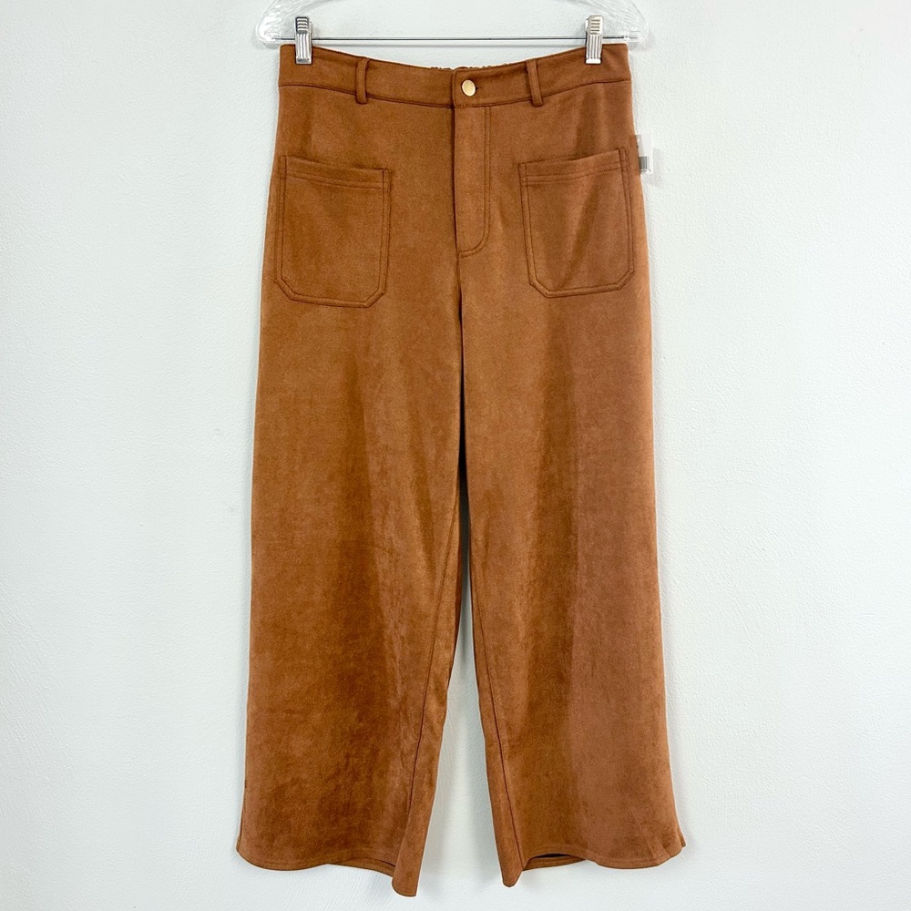 POLAGRAM 🦌 Velvet Cropped Four-Pocket Pants - Size L